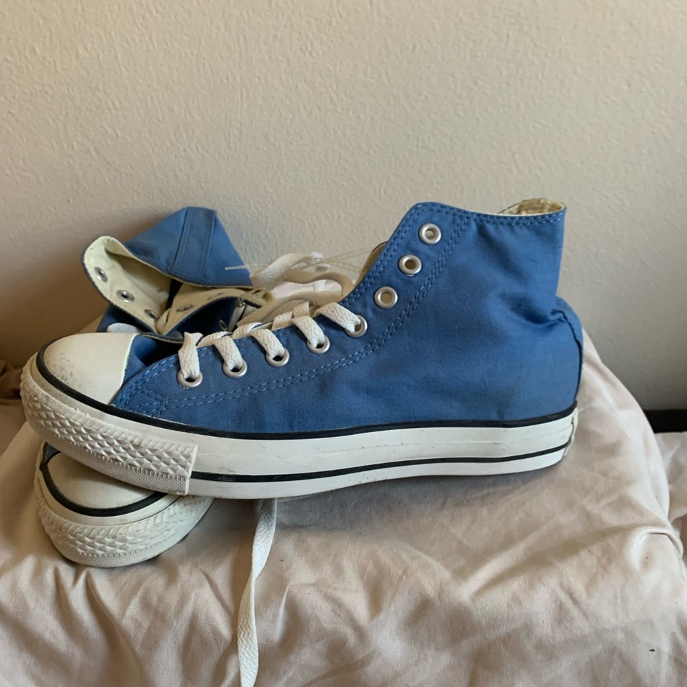 Converse Blue and White Sneakers